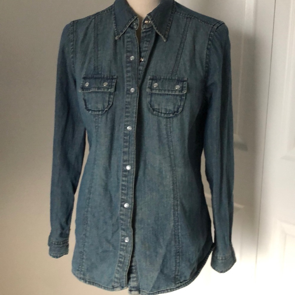 ❤️3X20 MOTHERHOOD NURSING WEAR JEANS TOP - Picture 1 of 6